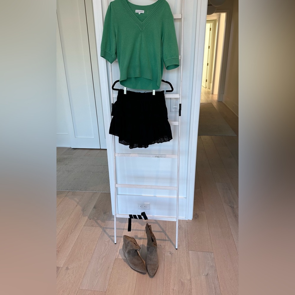 Love Shack Fancy Ruffle mini Skirt - Black size M